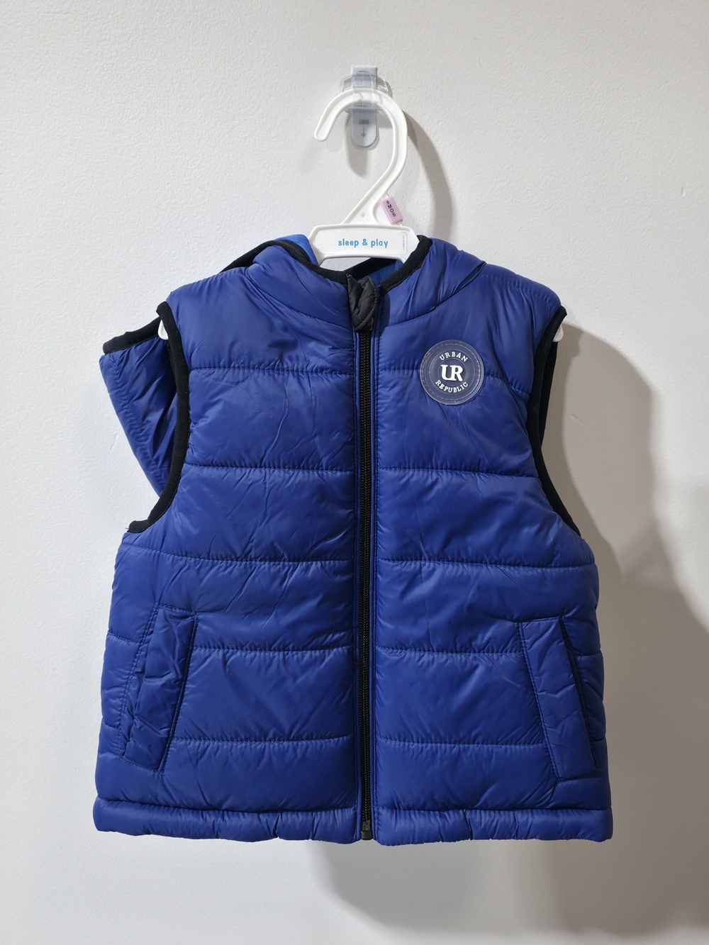 Urban Republic Blue Puffer Vest Reversible - 24 Months